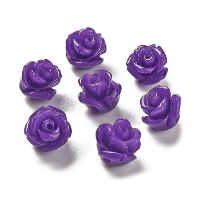 Synthetic Coral Carved Beads