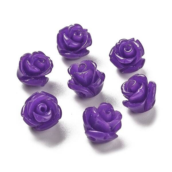 Synthetic Coral Carved Beads
