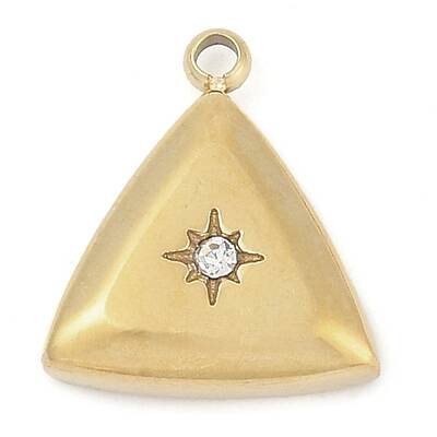 304 Stainless Steel Rhinestone Charms