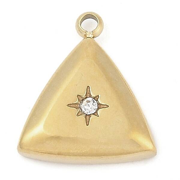 304 Stainless Steel Rhinestone Charms