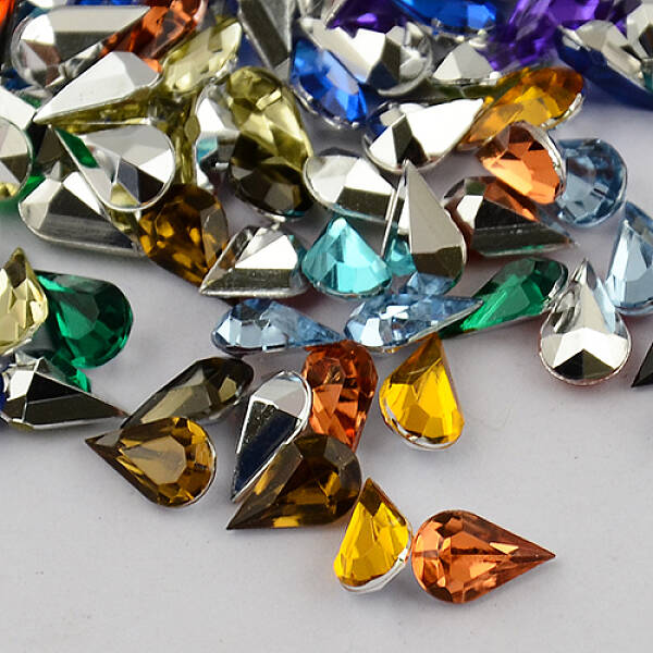 Garment Accessories Pointed Back Taiwan Acrylic Rhinestone Cabochons