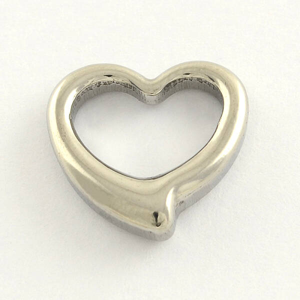 Tarnish Resistant 304 Stainless Steel Open Heart Pendants