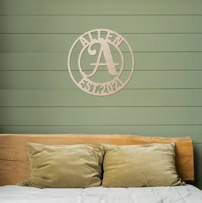 Family Name Wood Sign