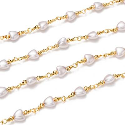 Handmade Brass CCB Plastic Link Chains