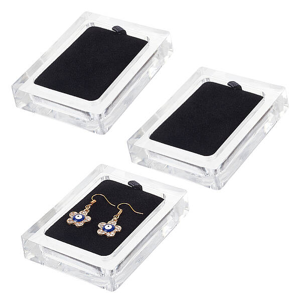 Rectangle Transparent Acrylic Jewelry Tray