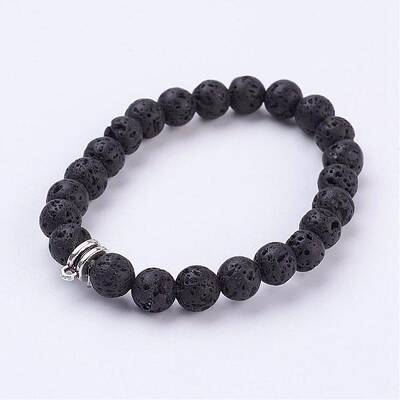Lava Rock Stretch Bracelet