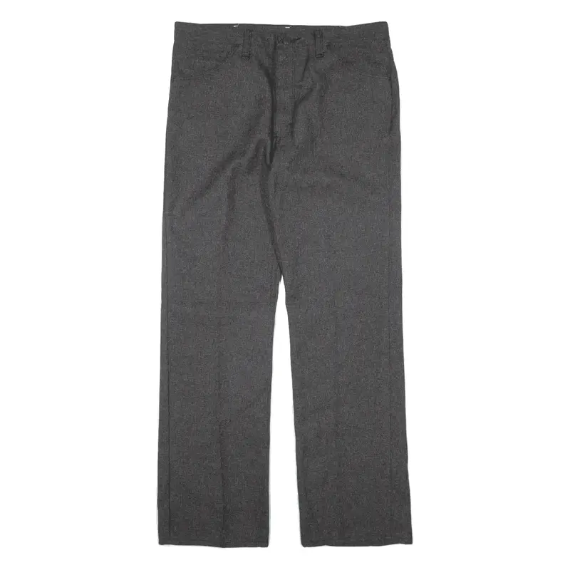 WRANGLER Trousers Grey Relaxed Straight Womens W36 L32