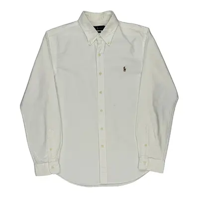 Ralph Lauren Slim Fit Shirt - Large White Cotton