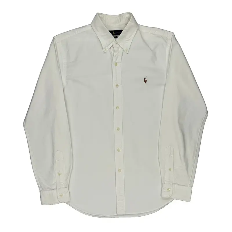 Ralph Lauren Slim Fit Shirt - Large White Cotton