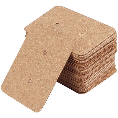 300Pcs Paper Jewelry Earring Display Cards with Hanging Hole