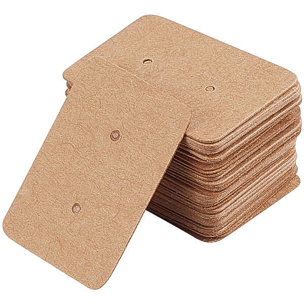 300Pcs Paper Jewelry Earring Display Cards with Hanging Hole