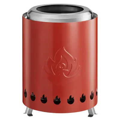 Stainless Steel Tabletop Fire Pit, Small Tabletop Fire Pit for Indoor Outdoor Use,  Low Smoke and Safe, Pellets or Wood as Fu...