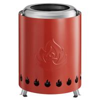 Stainless Steel Tabletop Fire Pit, Small Tabletop Fire Pit for Indoor Outdoor Use, Low Smoke and Safe, Pellets or Wood as Fu...