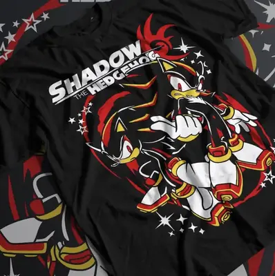 Speedster Energy Vintage Graphic Tees, Sonic Tshirt, Shadow the Hedgehog Shirts, y2k Clothing, Unisex Vacation Outfits Top Me...