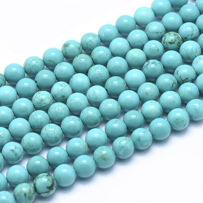 Natural Howlite Round Beads Strands