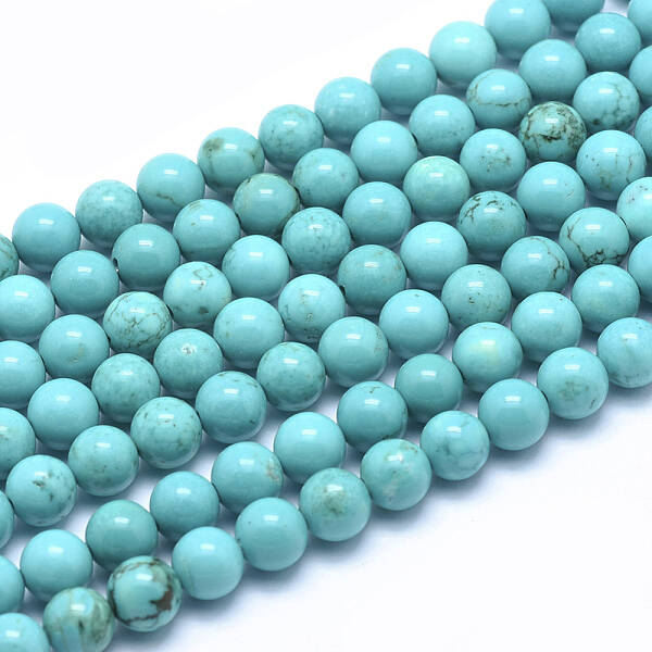 Natural Howlite Round Beads Strands