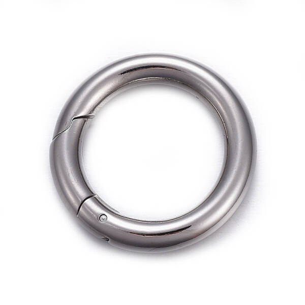 Tarnish Resistant 201 Stainless Steel Spring Gate Rings