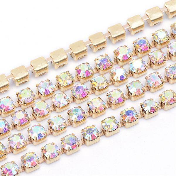 Brass Rhinestone Strass Chains