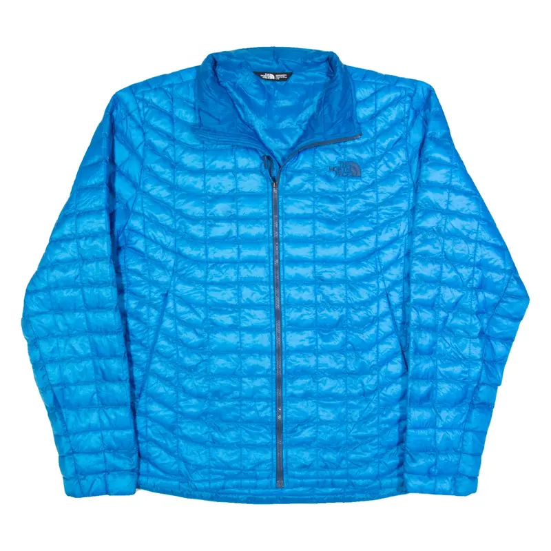 THE NORTH FACE Mens Puffer Jacket Blue L
