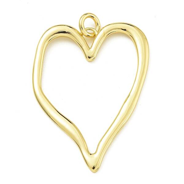 Heart Rack Plating Brass Big Pendants
