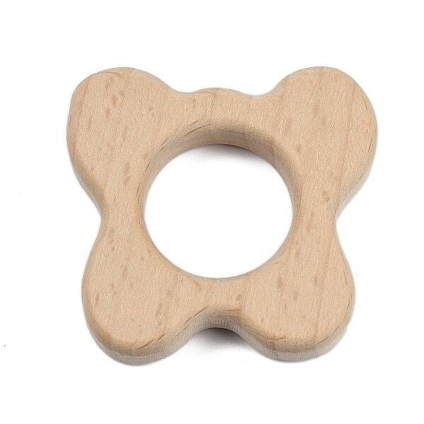 Natural Beech Wooden Baby Teething Toys