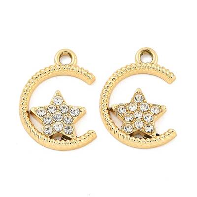 UV Plating Alloy Crystal Rhinestone Pendants