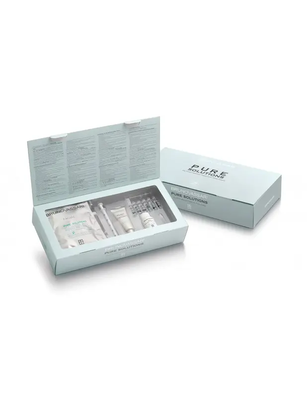 Pure Solutions Set Bruno Vassari: Balance Fluid Vitamin A Moisturizing Facial Emulsion 20 ml + Pure Solutions Maschera Face 3...