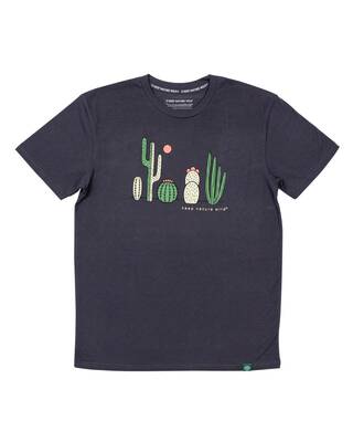 Cactus Friends Unisex Tee | Coal | Size: L