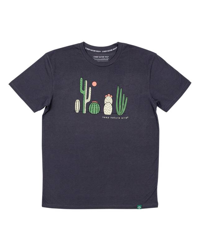 Cactus Friends Unisex Tee | Coal | Size: L