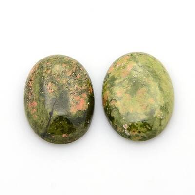 Natural Unakite Gemstone Cabochons