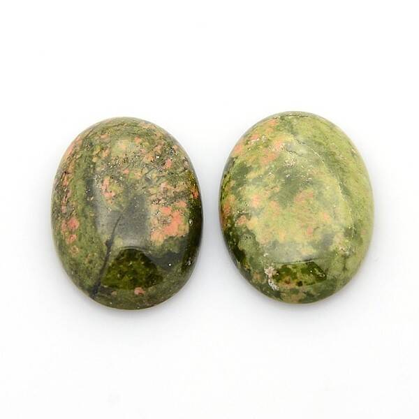 Natural Unakite Gemstone Cabochons
