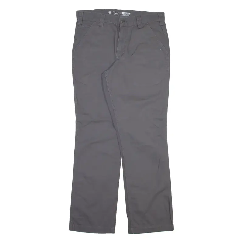 CARHARTT Mens Trousers Grey Relaxed Straight W32 L32
