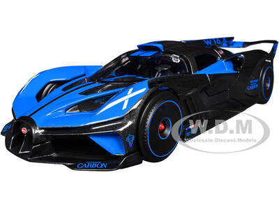 Bugatti Bolide Blue and Black Metallic Special Edition Series 1/24 Diecast Model Car by Maisto