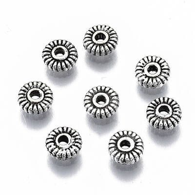 Tibetan Style Alloy Spacer Beads