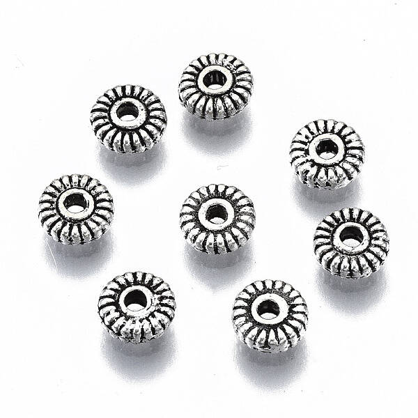 Tibetan Style Alloy Spacer Beads