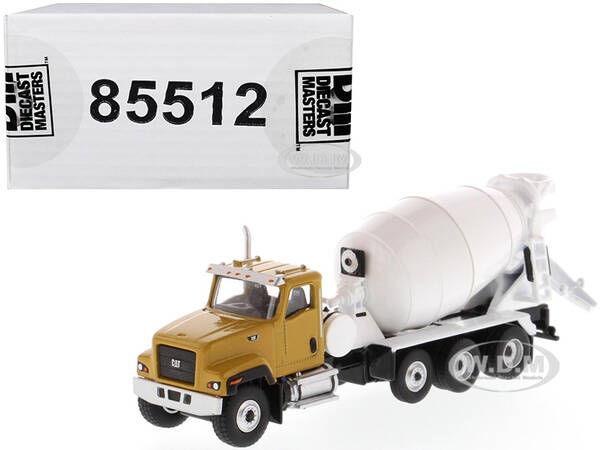 CAT Caterpillar CT681 Concrete Mixer Yellow and White \