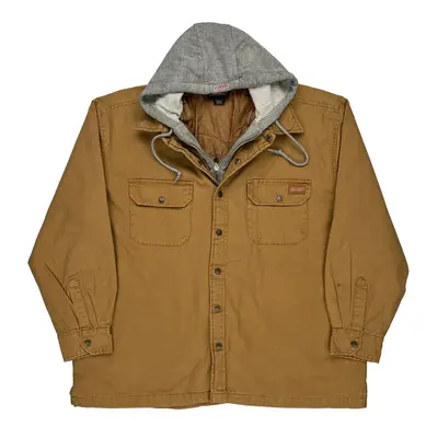 Dickies Overshirt - XL Brown Cotton | Size: x-large