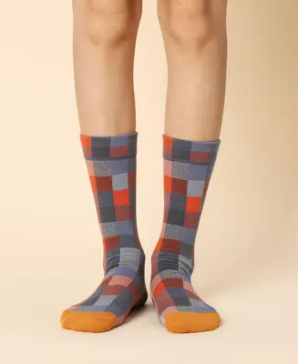 Women's Multi Colors Carreaux Socks