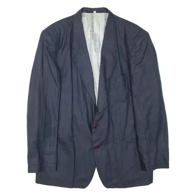 Mens Blazer Jacket Blue L