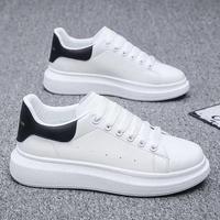 Autumn New Raise the Bottom White Shoes Men's Shoes McQueen Casual Versatile Classic Student Board Shoes Women's Shoes Closed...