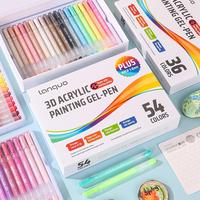 3D Acrylic Gel Pen Set, 1 Box Quick-drying 1.0mm Acrylic Gel Pen, Graffiti Painting Set, Marker Pen for Greeting Cards, Fill ...