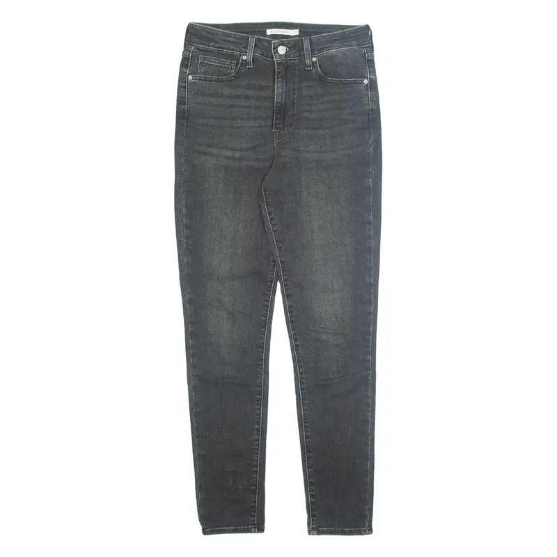 LEVI'S 721 Womens Jeans Grey Regular Tapered Stone Wash W29 L30