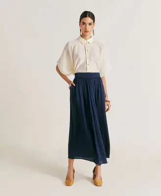 Skirt Mosk004 Nicolas Skirt Blu-Notte | Color: BLU NOTTE | Size: IT-44