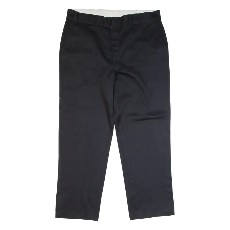 DICKIES Chino Style Workwear Mens Trousers Black Classic Straight W37 L29