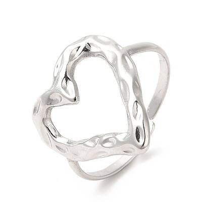 Non-Tarnish 201 Stainless Steel Open Cuff Ring