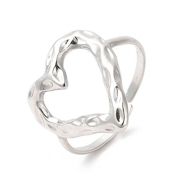 Non-Tarnish 201 Stainless Steel Open Cuff Ring