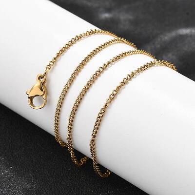 201 Stainless Steel Twisted Chain Necklaces
