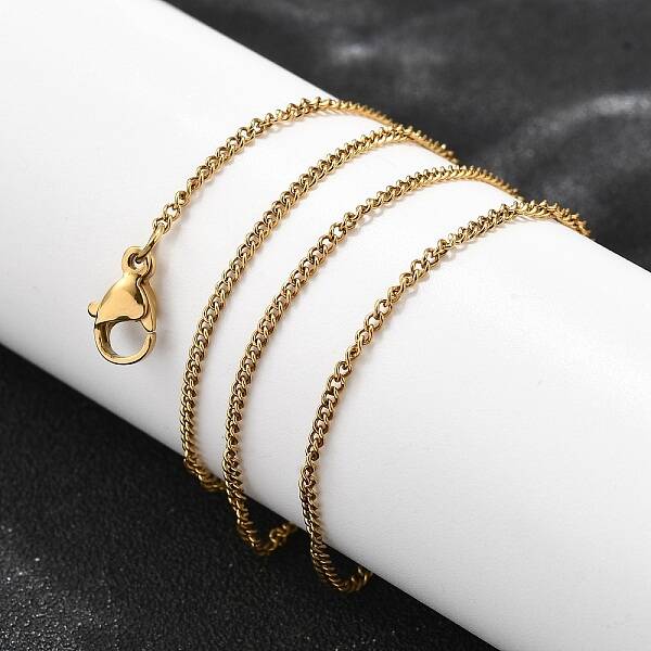 201 Stainless Steel Twisted Chain Necklaces