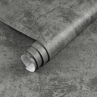 Retro Cement Pattern Design Self-adhesive Wallpaper, Waterproof Wall Sticker, Vinyl Wall Decor for Home Living Room Bedroom H...