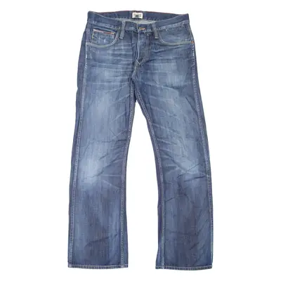 HILFIGER DENIM Ronan Mens Jeans Blue Regular Bootcut Stone Wash W32 L32